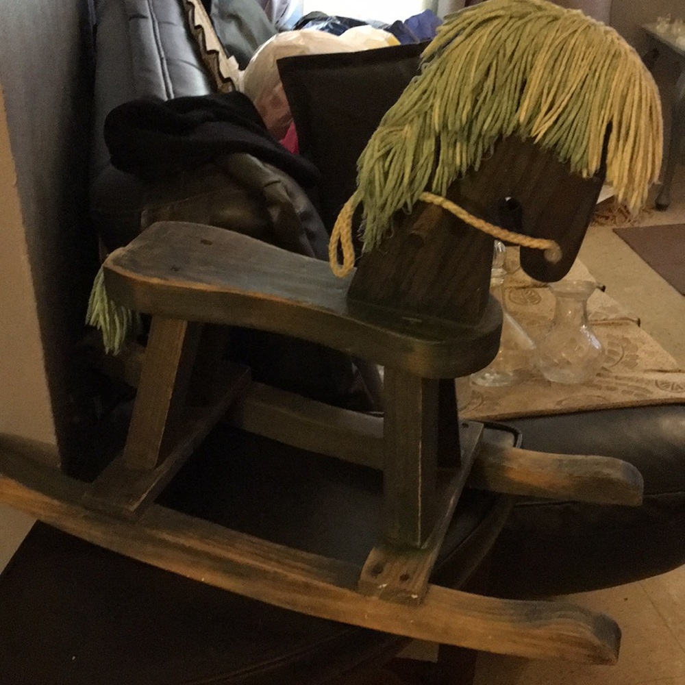 Antique horse for kids best offer